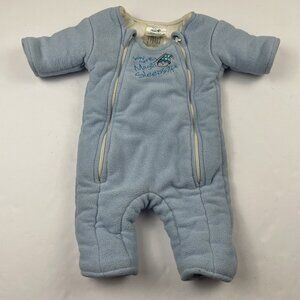 Baby Merlins Sleepsack Magic Sleepsuit Size Small 3-6 Months 12-18 lbs Blue